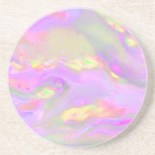 Dessous De Verre En Grès Vagues abstraites colorées tendance jolies