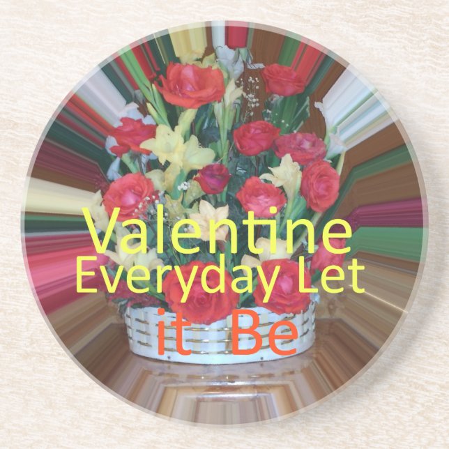 Dessous De Verre En Grès Valentine Everyday (Devant)