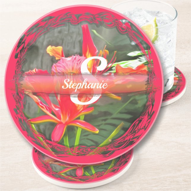 Dessous De Verre En Grès Vallarta Flaming Beauty 1583 Sandstone (Créateur téléchargé)