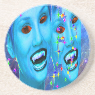 Dessous De Verre En Grès Vampires de l'espace