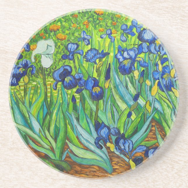 Dessous De Verre En Grès Van Gogh Irises (Devant)