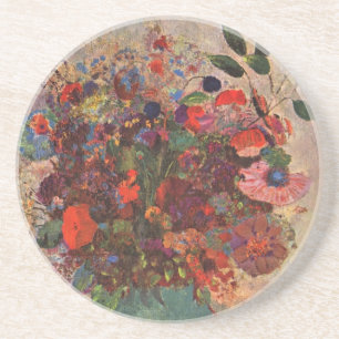 Dessous De Verre En Grès Vase turc par Odilon Redon, Art floral vintage