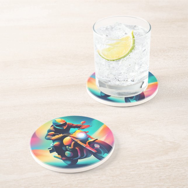 Dessous De Verre En Grès vélo (Côté)