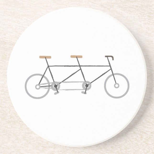 Dessous De Verre En Grès Vélo tandem (Devant)