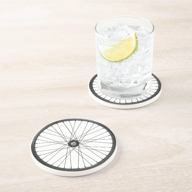 Dessous De Verre En Grès vélo - vélo + vélo (Côté)