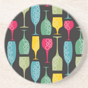 Dessous De Verre En Grès Verre à vin