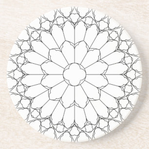 Dessous De Verre En Grès Verre de couleur rose