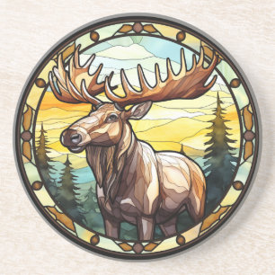 Dessous De Verre En Grès Verre doux Oie d'Elk Américain