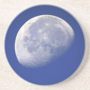 Dessous De Verre En Grès Vers la Lune et vers l'arrière