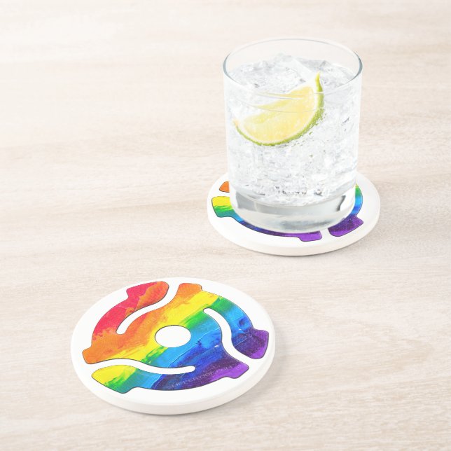 Dessous De Verre En Grès Vibran de l'adaptateur d'enregistrement SlipperyJo (Côté)