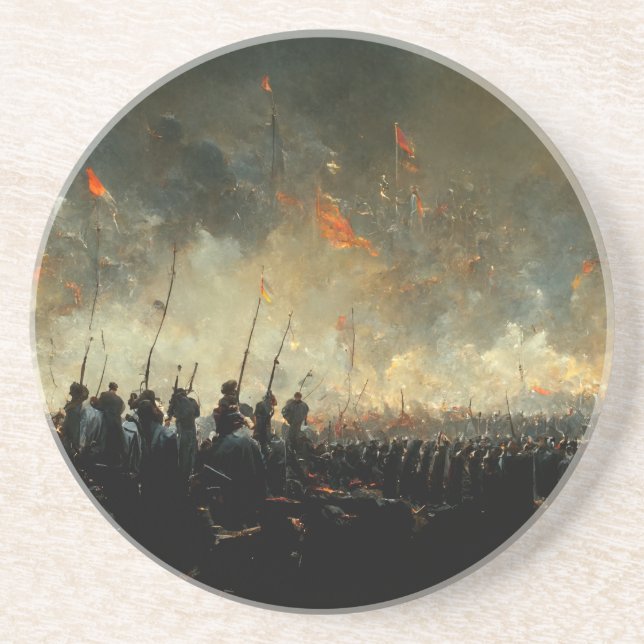 Dessous De Verre En Grès Victoire (Devant)