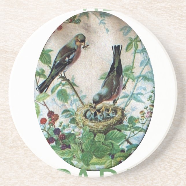 Dessous De Verre En Grès Viens à Papa (Devant)