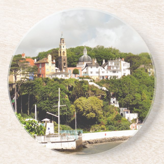 DESSOUS DE VERRE EN GRÈS VILLAGES DE WALES (Devant)
