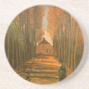 Dessous De Verre En Grès Vincent van Gogh - Avenue des peupliers à l'automn