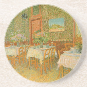 Dessous De Verre En Grès Vincent van Gogh - Intérieur d'un restaurant