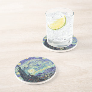 Dessous De Verre En Grès Vincent Van Gogh/ La Nuit étoilée