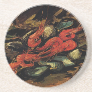 Dessous De Verre En Grès Vincent van Gogh - Moules et crevettes à vie morte