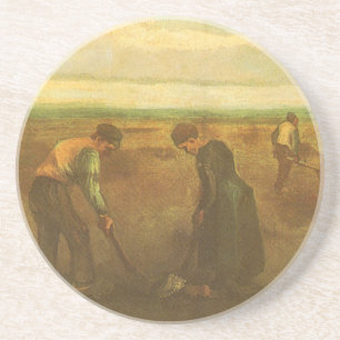 Dessous De Verre En Grès Vincent van Gogh - Paysans plantant des pommes de 