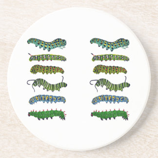 Dessous De Verre En Grès Vintage Caterpillar Illustration Mug 