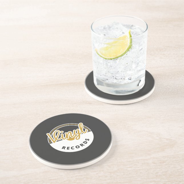 Dessous De Verre En Grès Vinyl record or (Côté)