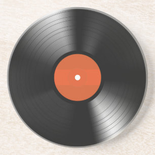 Dessous De Verre En Grès Vinyle Record