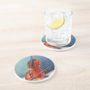 Dessous De Verre En Grès Violín