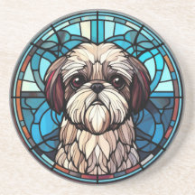 Vitrail Shih Tzu Adorable Amoureux de les chiens