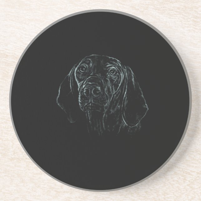 Dessous De Verre En Grès Vizsla (Devant)