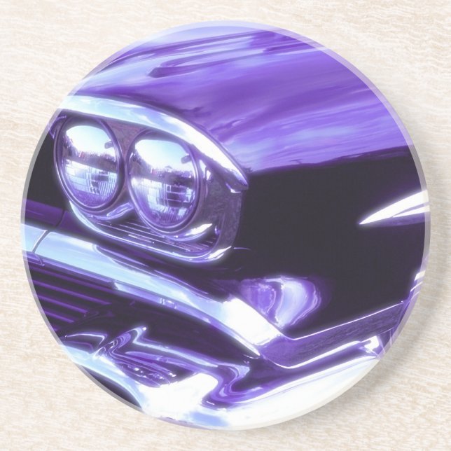 Dessous De Verre En Grès Voiture classique : Chevrolet 1958 (Devant)