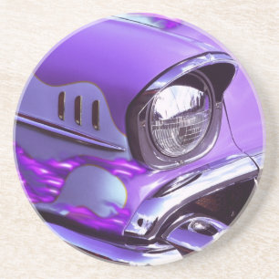 Dessous De Verre En Grès Voiture classique : Chevrolet avec le capot