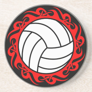 Dessous De Verre En Grès volley-ball tribal