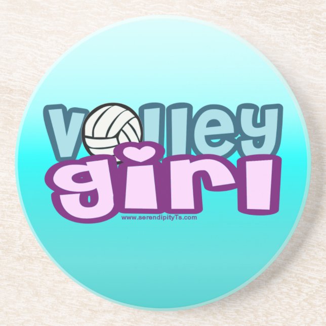 Dessous De Verre En Grès Volley fille (Devant)