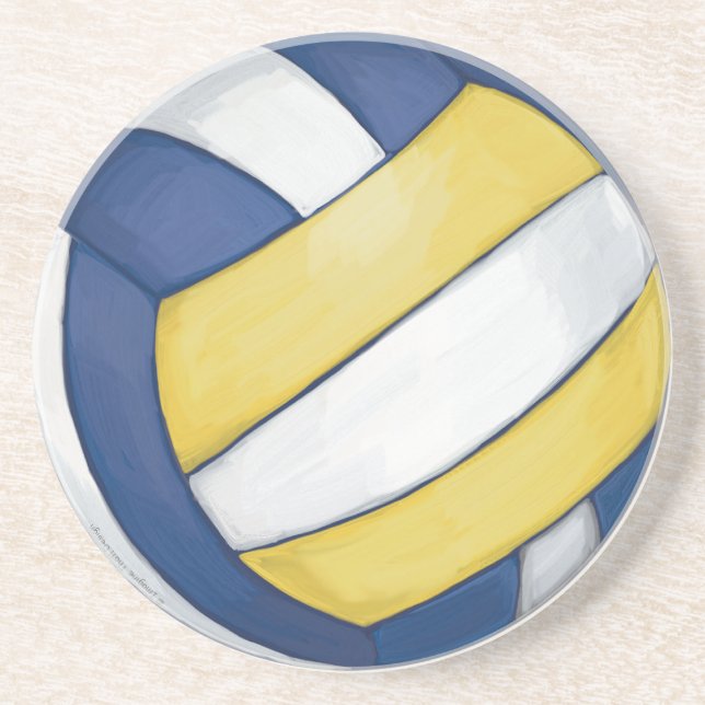 Dessous De Verre En Grès Volleyball (Devant)