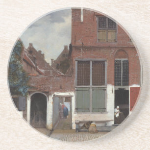 Dessous De Verre En Grès Vue de maisons à Delft La Petite Rue