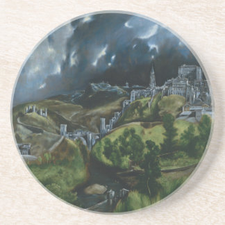 Dessous De Verre En Grès Vue de Toledo, El Greco