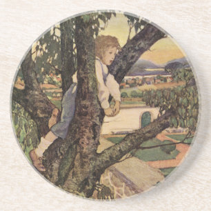 Dessous De Verre En Grès Vue des arbres par Jessie Willcox Smith