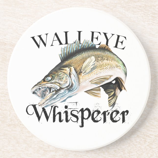 Dessous De Verre En Grès Walleye Whisperer (Devant)