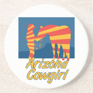 Dessous De Verre En Grès Western Cowboy Cowgirl Horse Barn Rodeo Dessous de