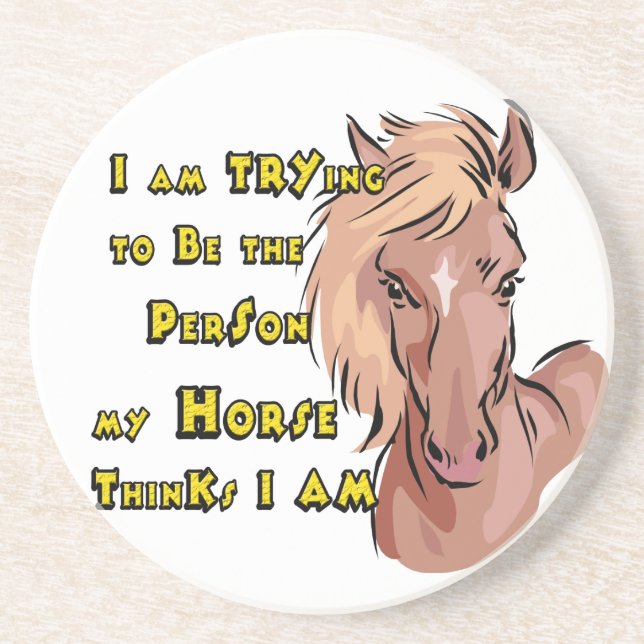 Dessous De Verre En Grès Western Cowboy Cowgirl Horse Barn Rodeo Dessous de (Devant)