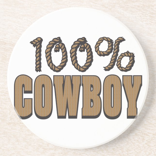 Dessous De Verre En Grès Western Cowboy Cowgirl Horse Barn Rodeo Dessous de (Devant)
