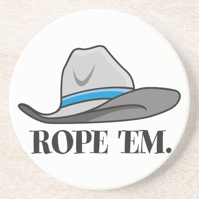 Dessous De Verre En Grès Western Cowboy Cowgirl Horse Barn Rodeo Dessous de (Devant)