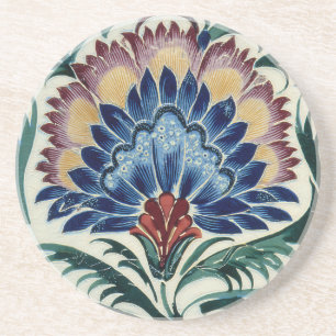 Dessous De Verre En Grès William De Morgan Fleur orientale