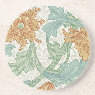 Dessous De Verre En Grès William Morris modèle floral à tige unique