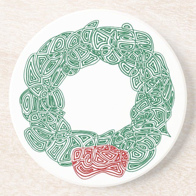 Dessous De Verre En Grès Wreath (Devant)
