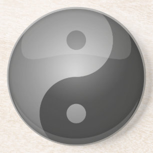 Dessous De Verre En Grès Xian de Yin yang