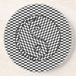 Dessous De Verre En Grès Yin Yang