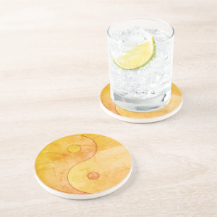 Dessous De Verre En Grès Yin Yang