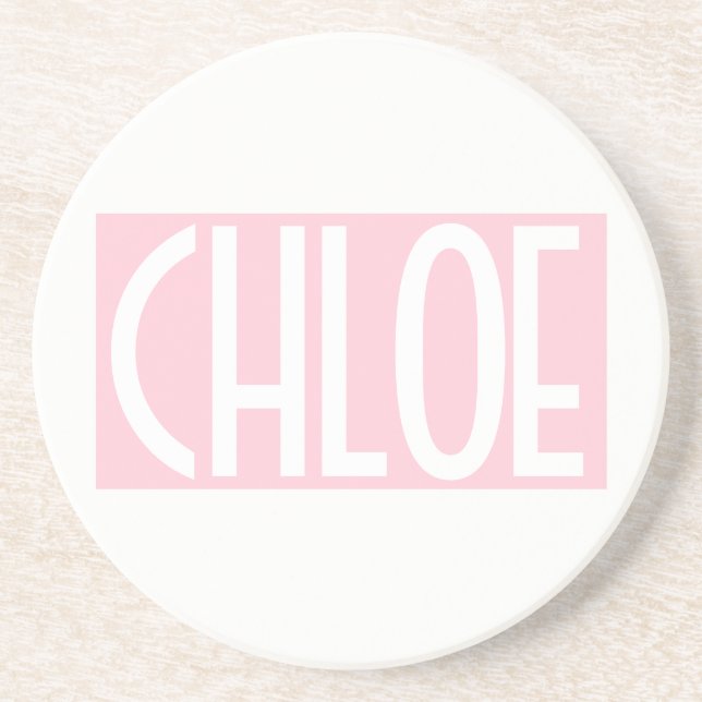 Dessous De Verre En Grès Your | Bold White Text on Light Pink (Devant)