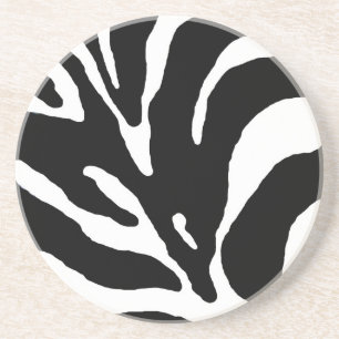 Dessous De Verre En Grès Zebra Stripe Poster de animal