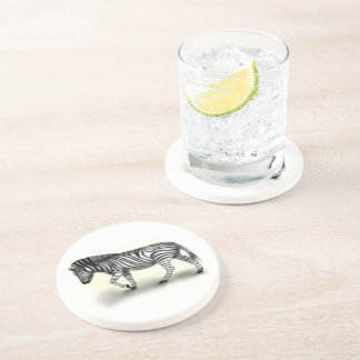 Dessous De Verre En Grès "Zèbre"